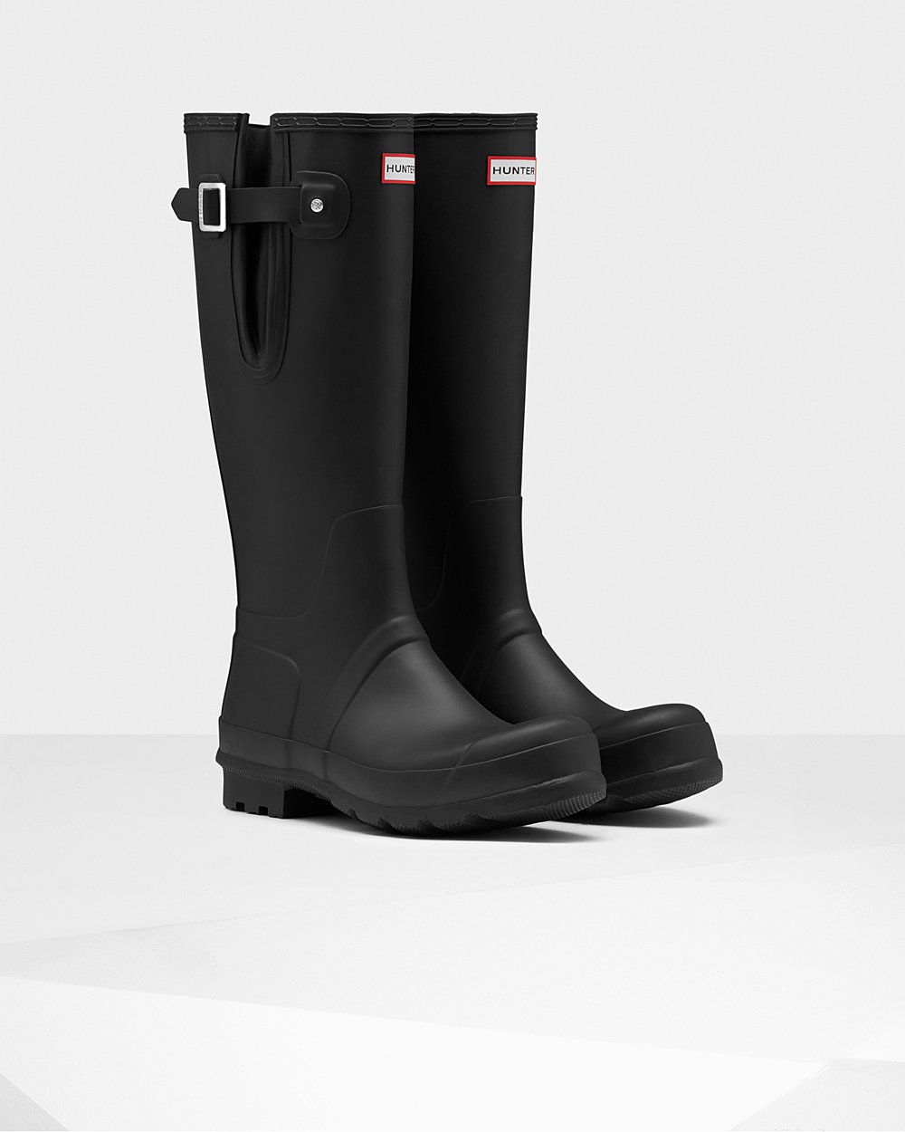 Hunter Hombre Original Side Adjustable - Botas de Lluvia Negras - 397-VCNXAR